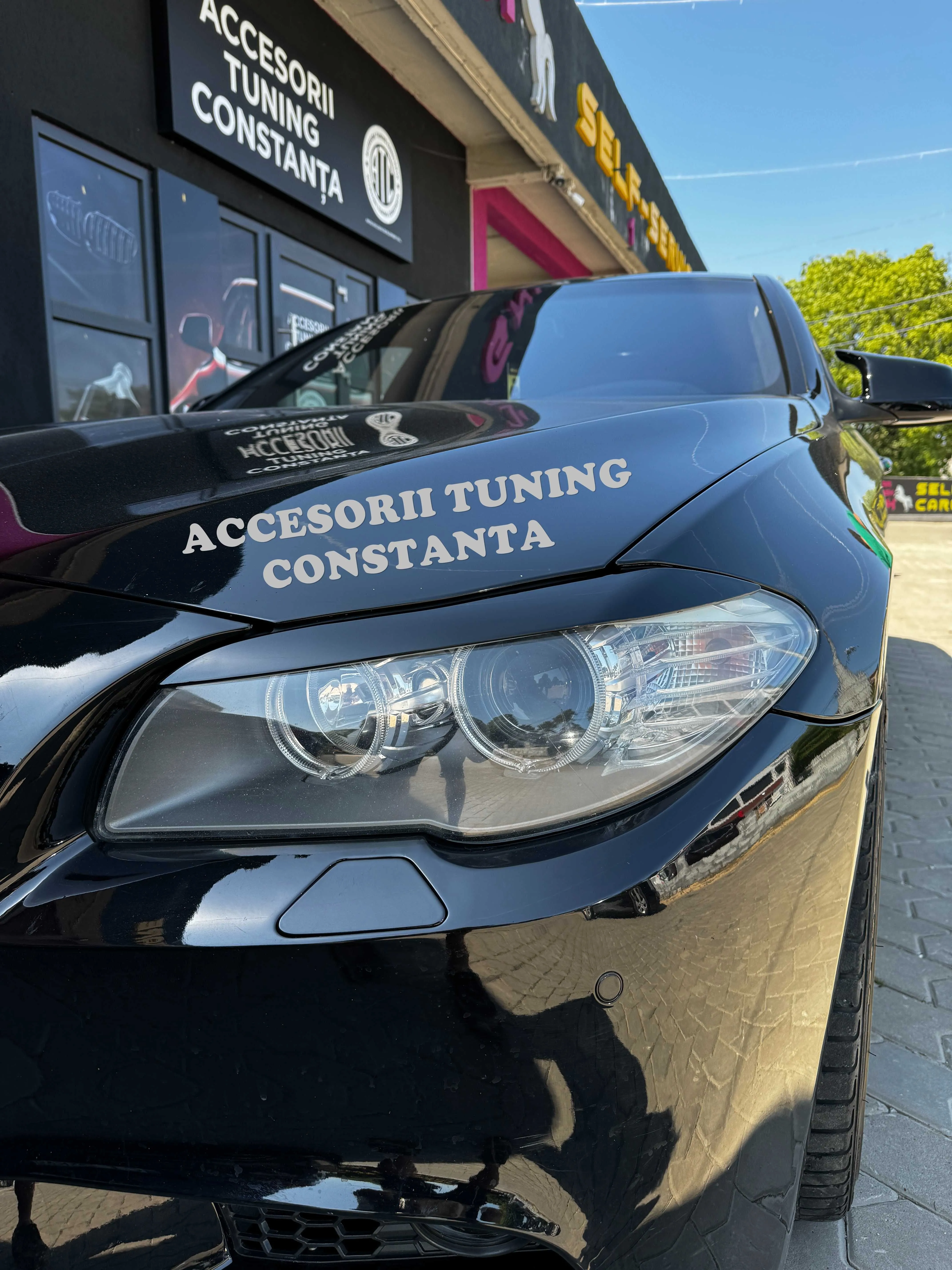 Ornamente / Pleoape Faruri BMW Seria 5 F10 F11 NFL Negru Lucios