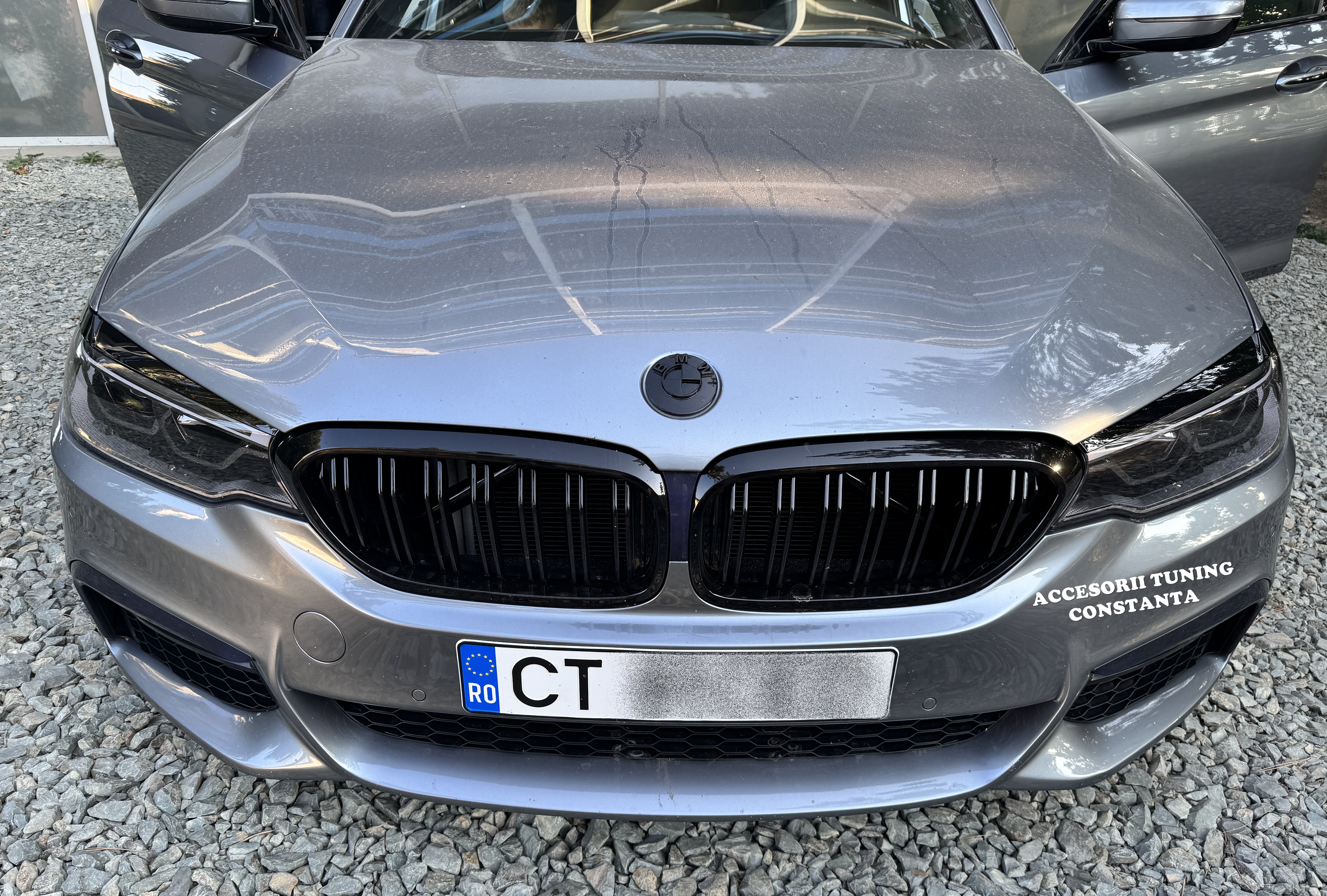 Ornamente / Pleoape Faruri BMW Seria 5 G30 G31 Non Facelift Negru Lucios