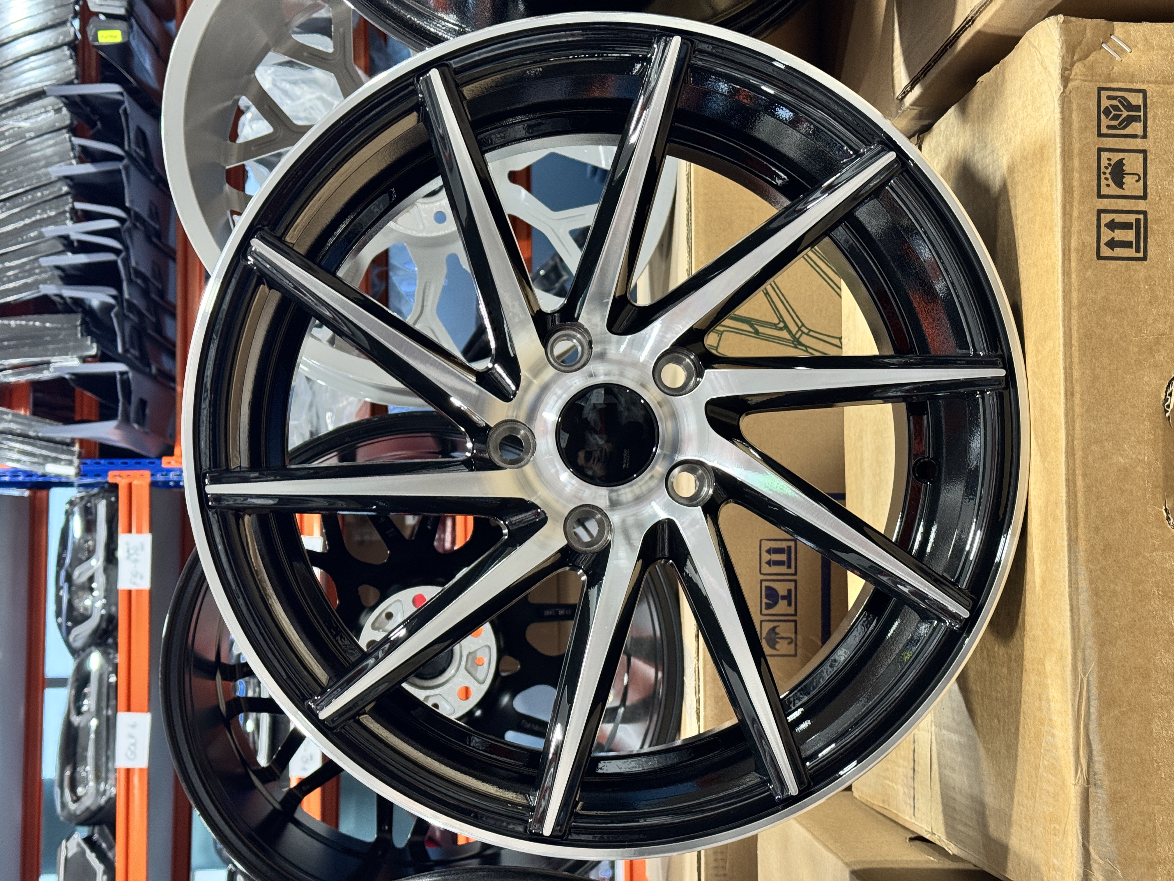 Jante Aliaj PDW Wheels DY550 - 5x112 17 Black Diamond Concave