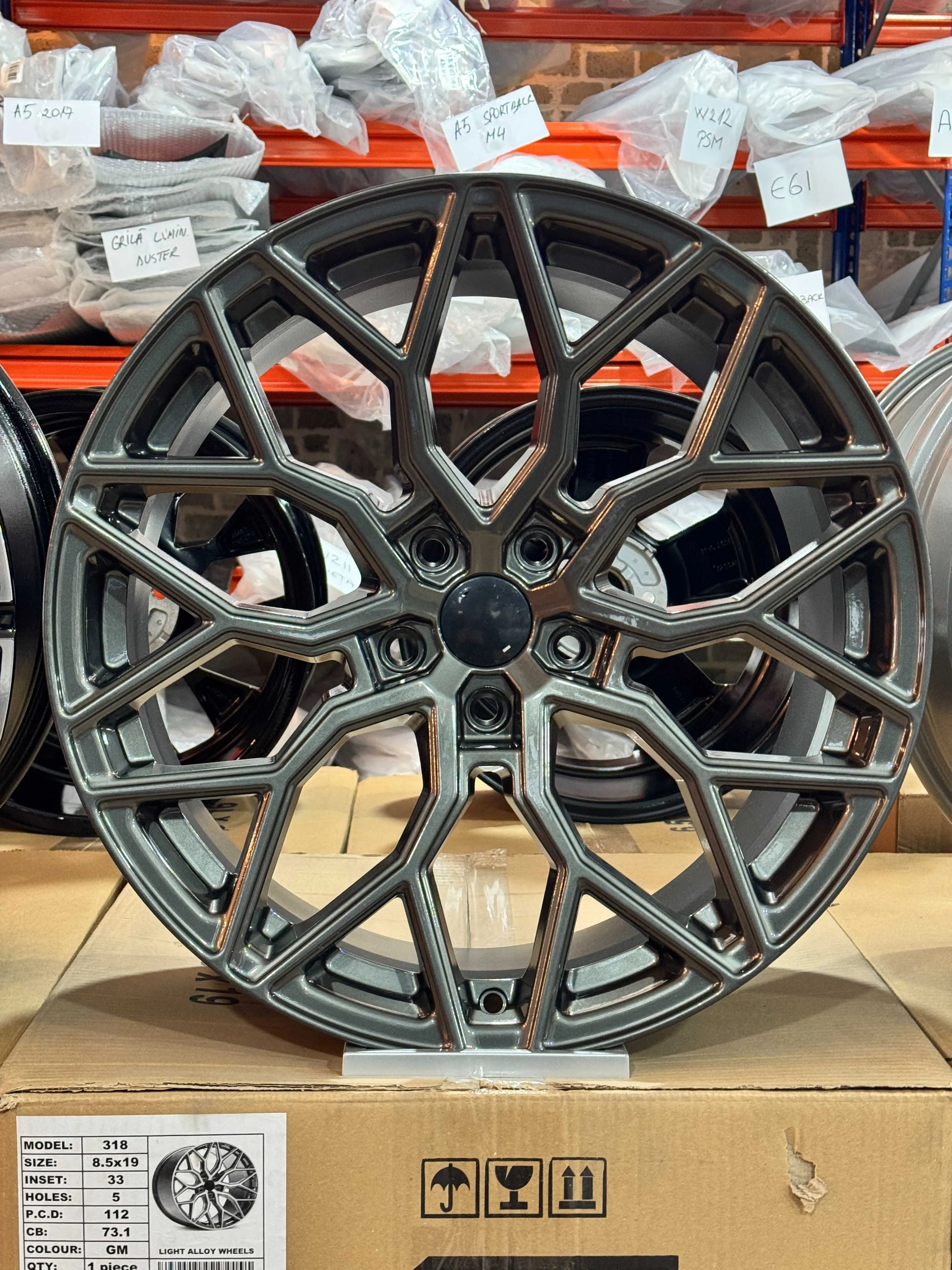 Jante Aliaj EMR Wheels A368 - 5x112 19 Gun Metal Concave