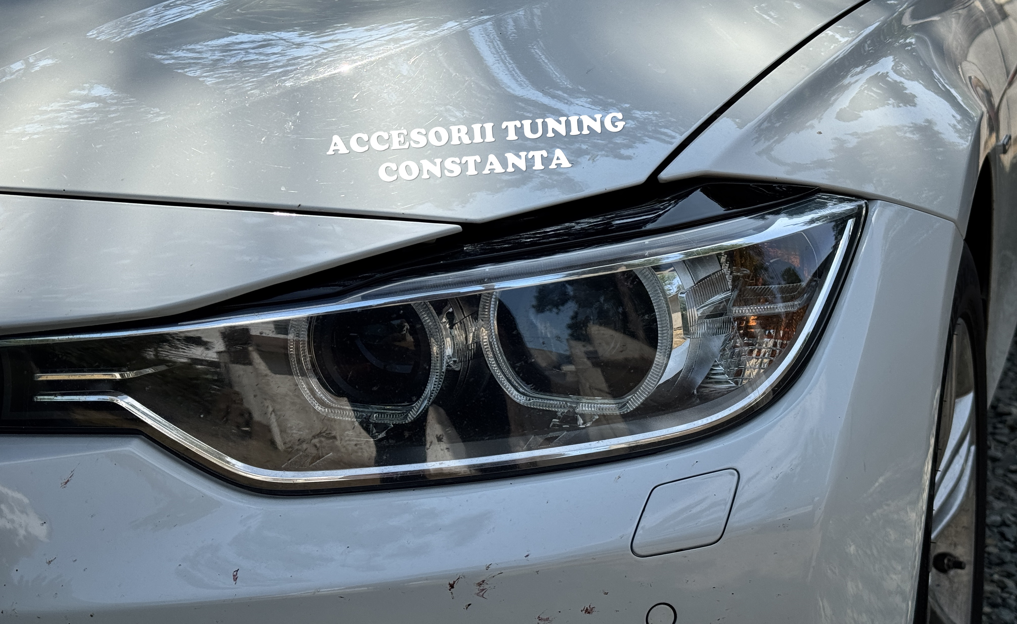 Ornamente / Pleoape Faruri BMW Seria 3 F30 F31 Negru Lucios