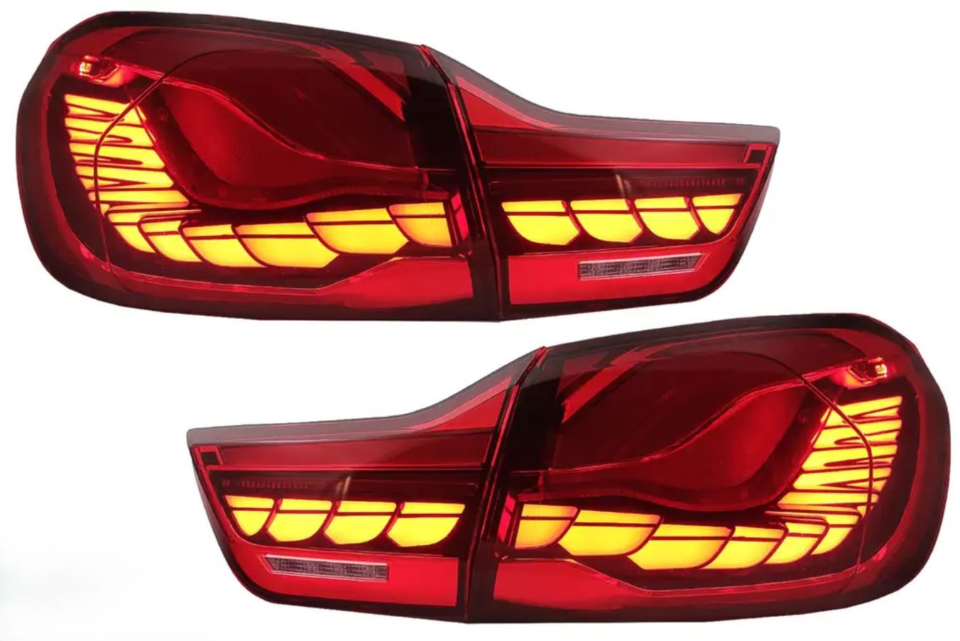 Set Stopuri OLED BMW Seria 4 F32 F33 F36 M4 F82 F83 Rosu Clar